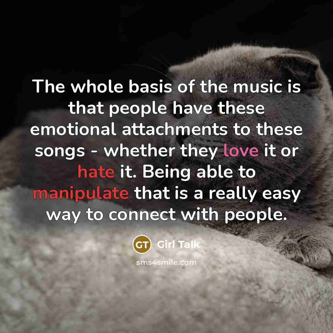 “The whole basis of the music is that people have…” quote by Girl Talk