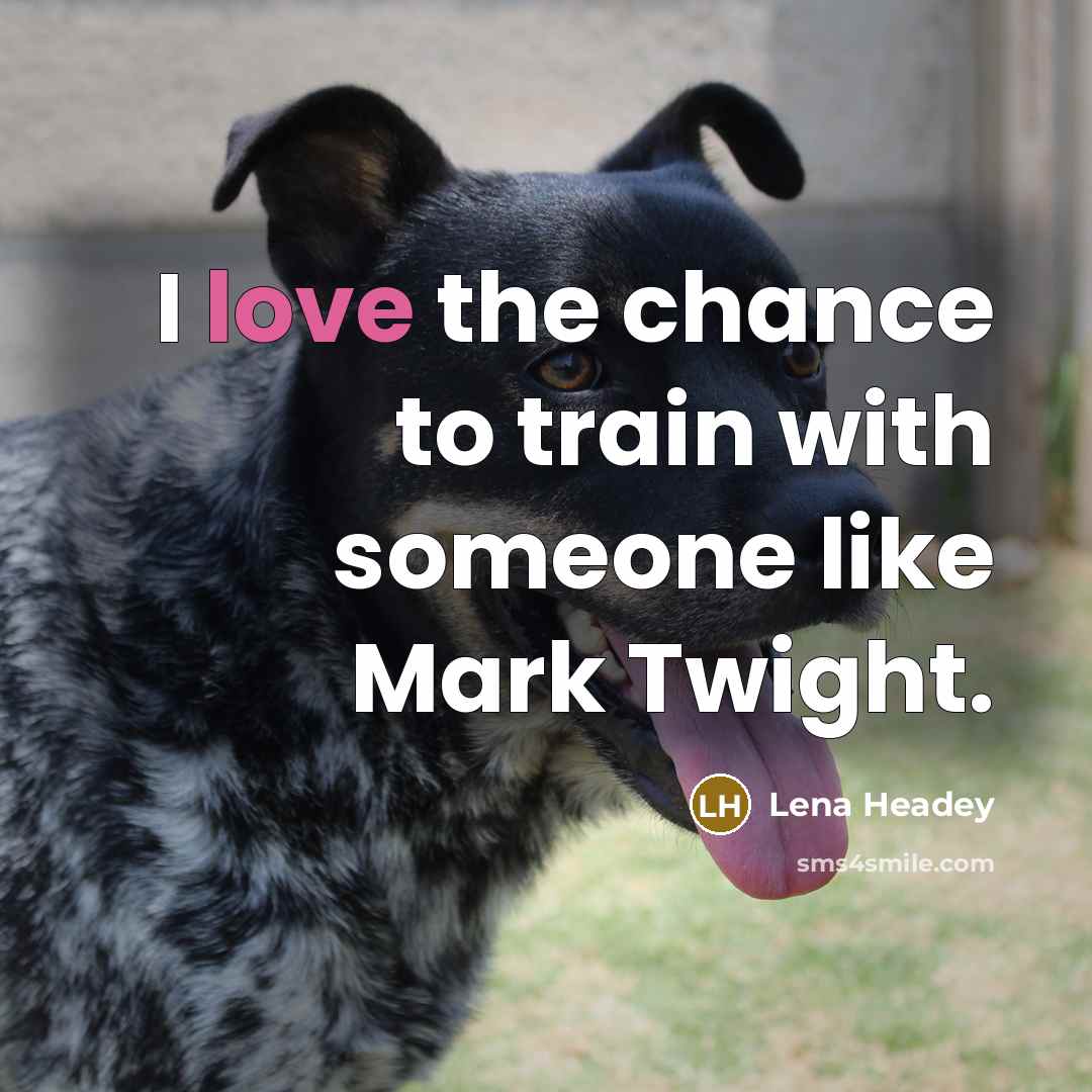 “I love the chance to train with someone like Mark…” quote by Lena Headey