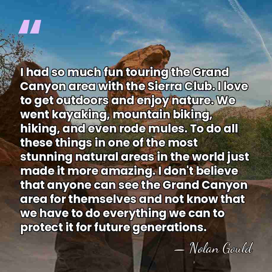 I had so much fun touring the Grand Canyon area with the&hellip; - Nolan Gould