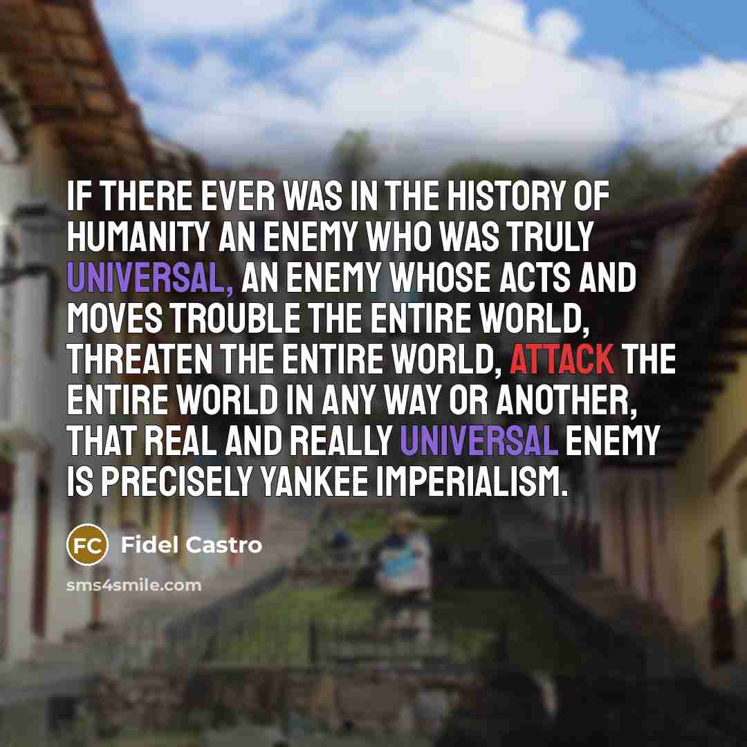 “If there ever was in the history of humanity an…” quote by Fidel Castro