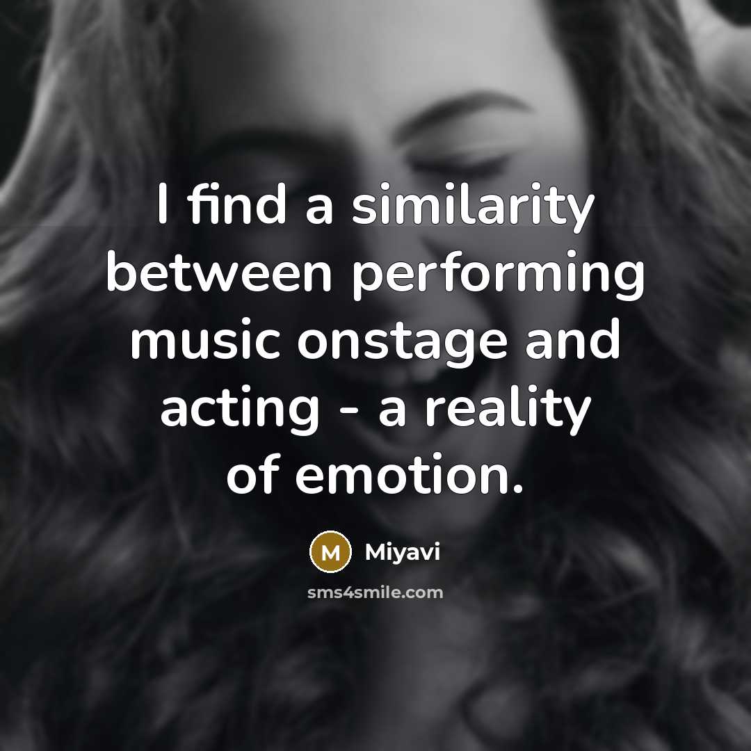 “I find a similarity between performing music onstage and acting…” quote by Miyavi