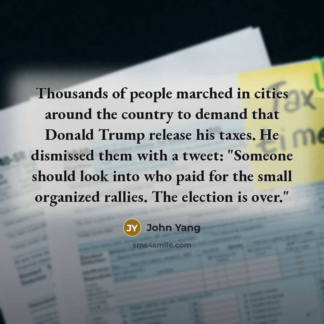 “Thousands of people marched in cities around the country to…” quote by John Yang