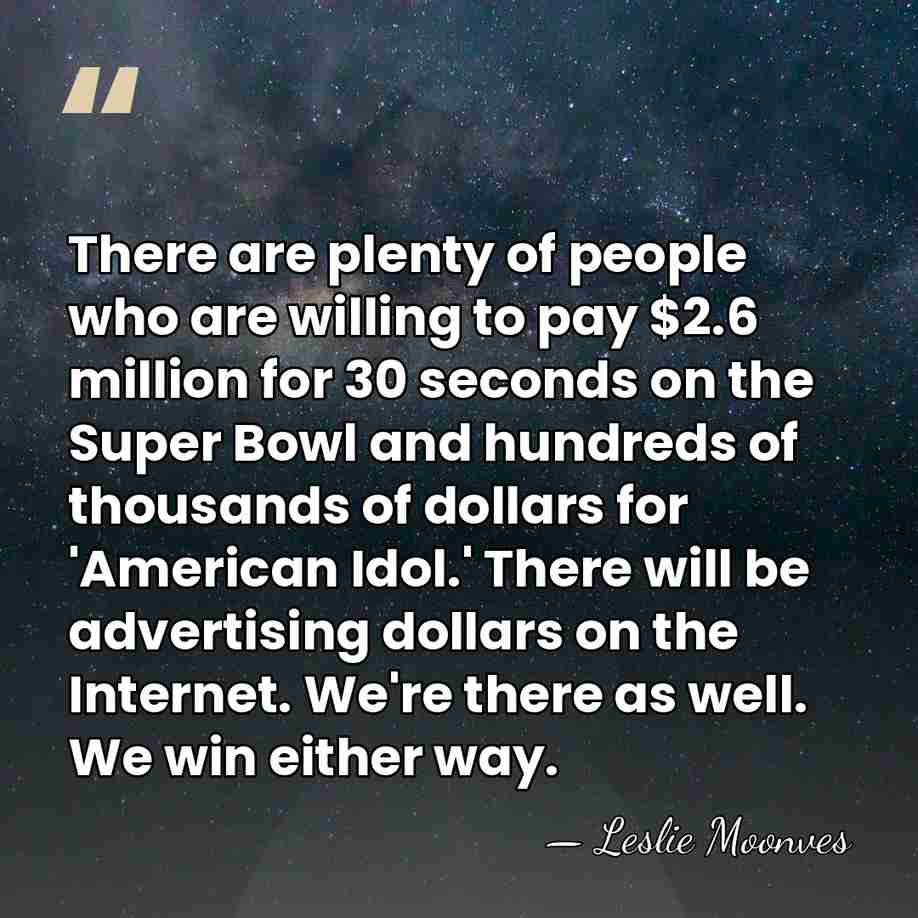There are plenty of people who are willing to pay $2.6 million&hellip; - Leslie Moonves