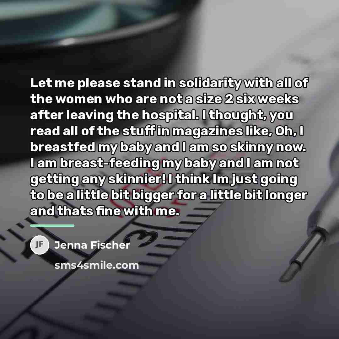 “Let me please stand in solidarity with all of the…” quote by Jenna Fischer