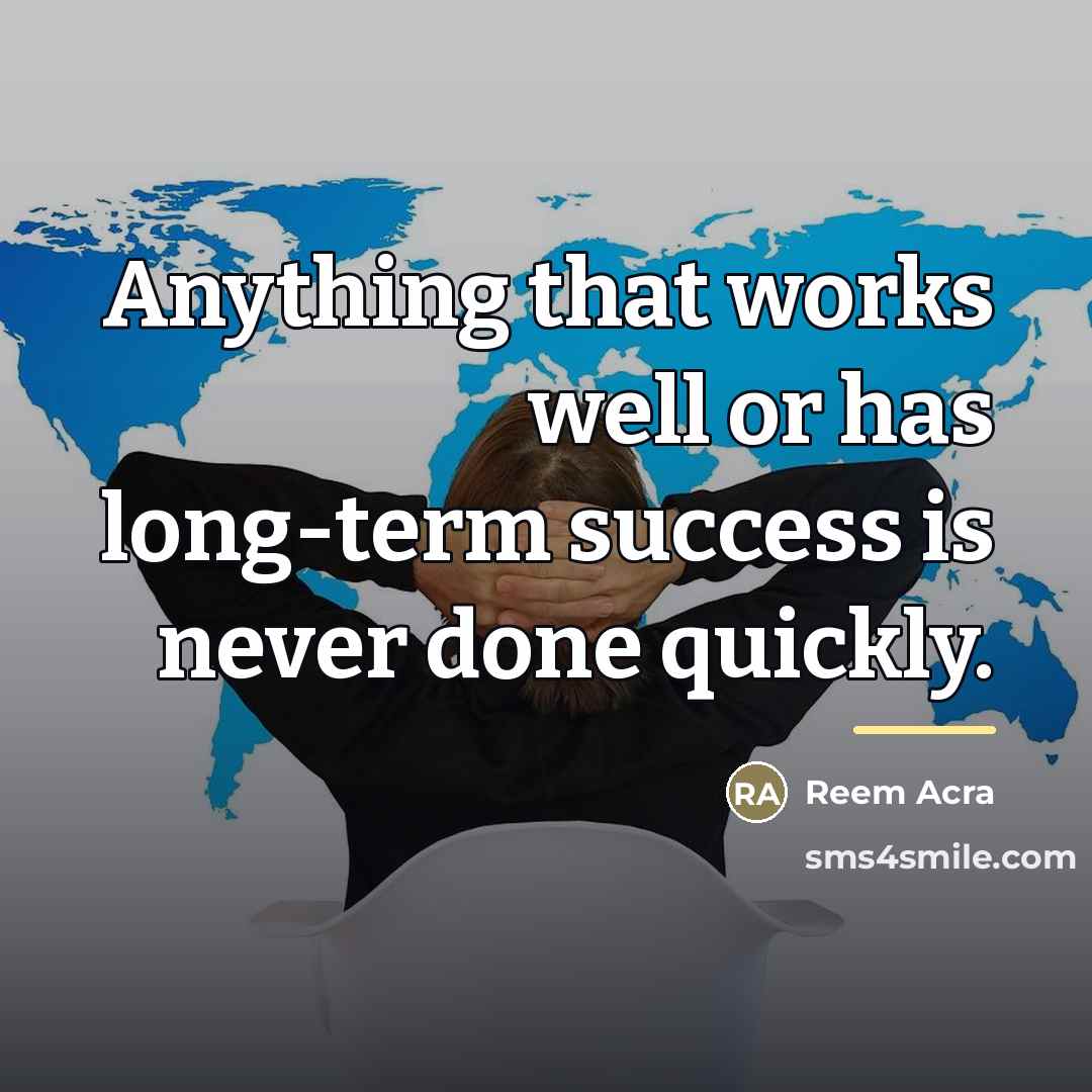 “Anything that works well or has long-term success is never…” quote by Reem Acra