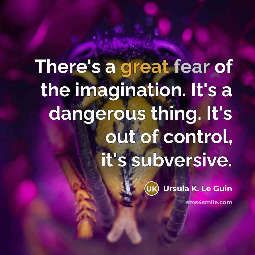 “There's a great fear of the imagination. It's a dangerous…” quote by Ursula K. Le Guin