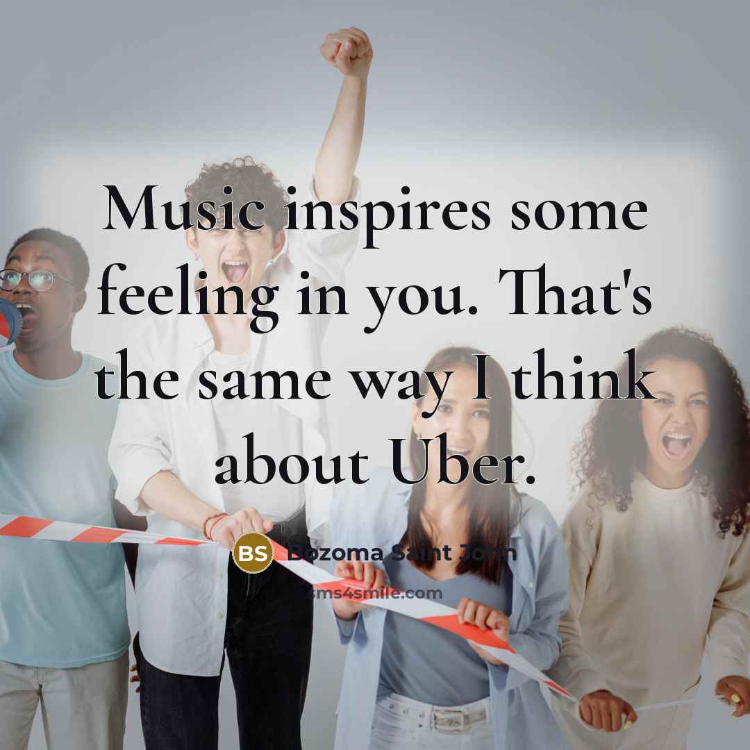 “Music inspires some feeling in you. That's the same way…” quote by Bozoma Saint John