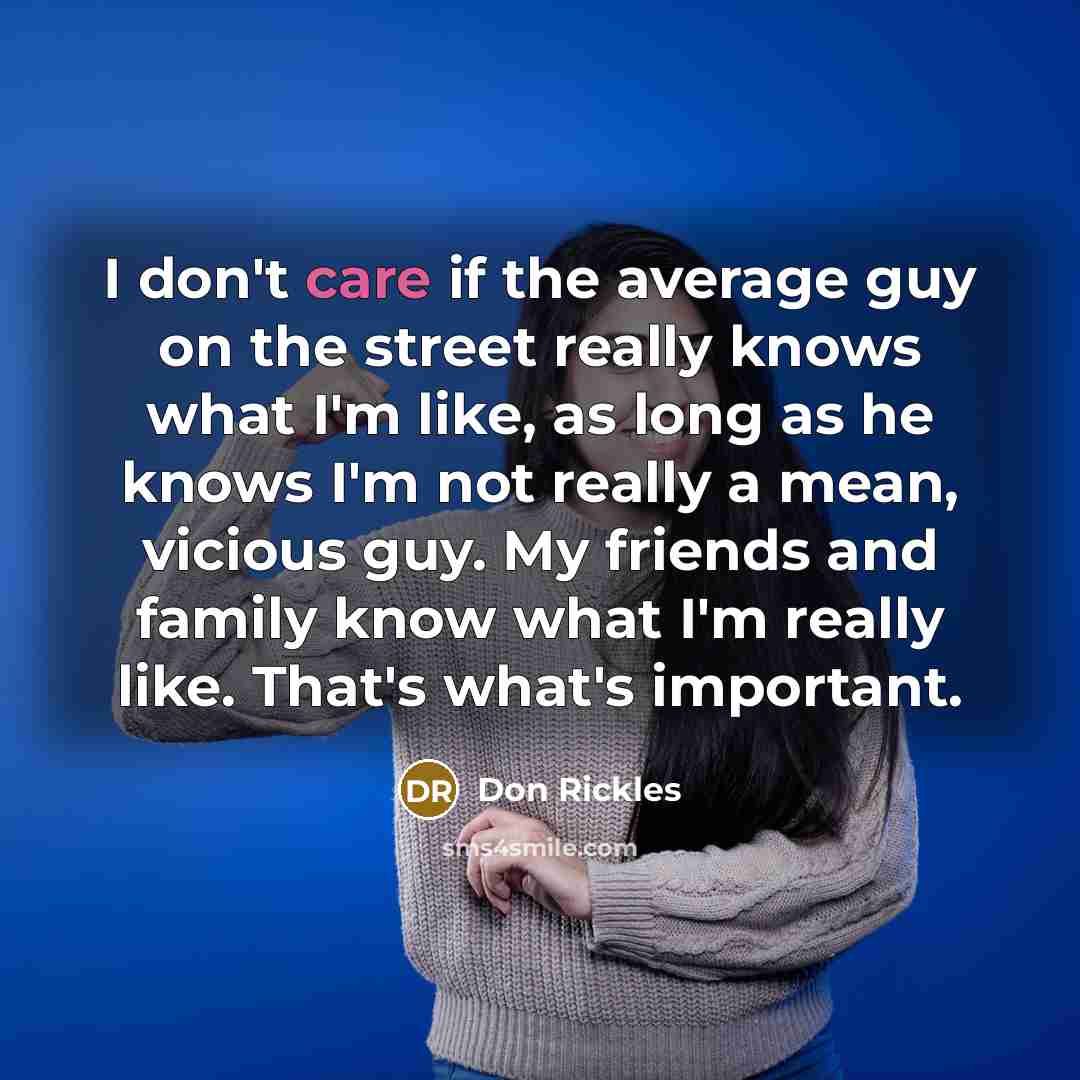 “I don't care if the average guy on the street…” quote by Don Rickles