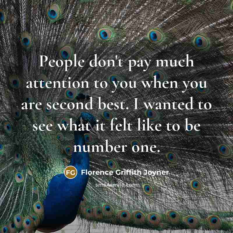 “People don't pay much attention to you when you are…” quote by Florence Griffith Joyner