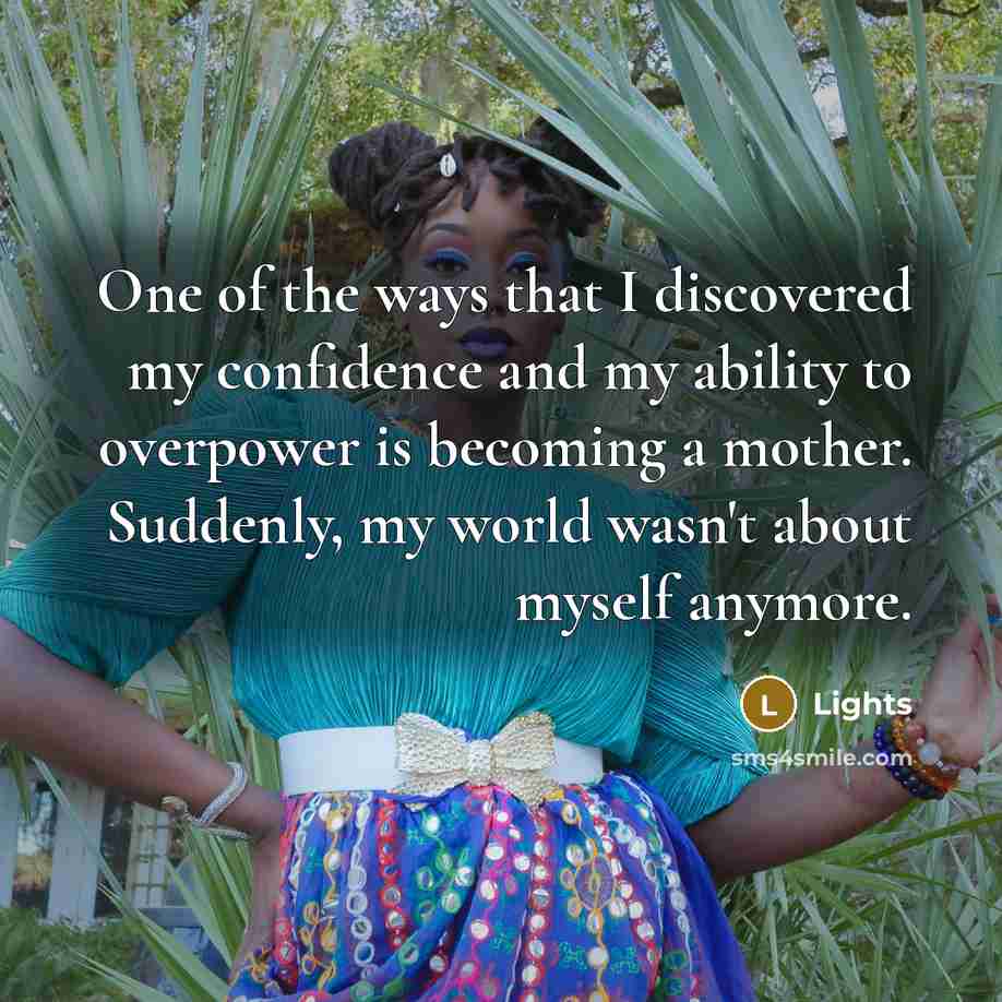 “One of the ways that I discovered my confidence and…” quote by Lights