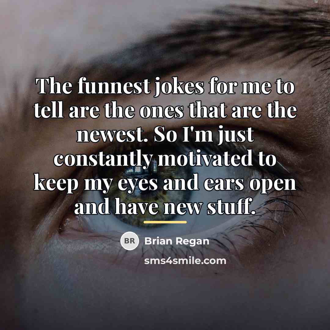 “The funnest jokes for me to tell are the ones…” quote by Brian Regan