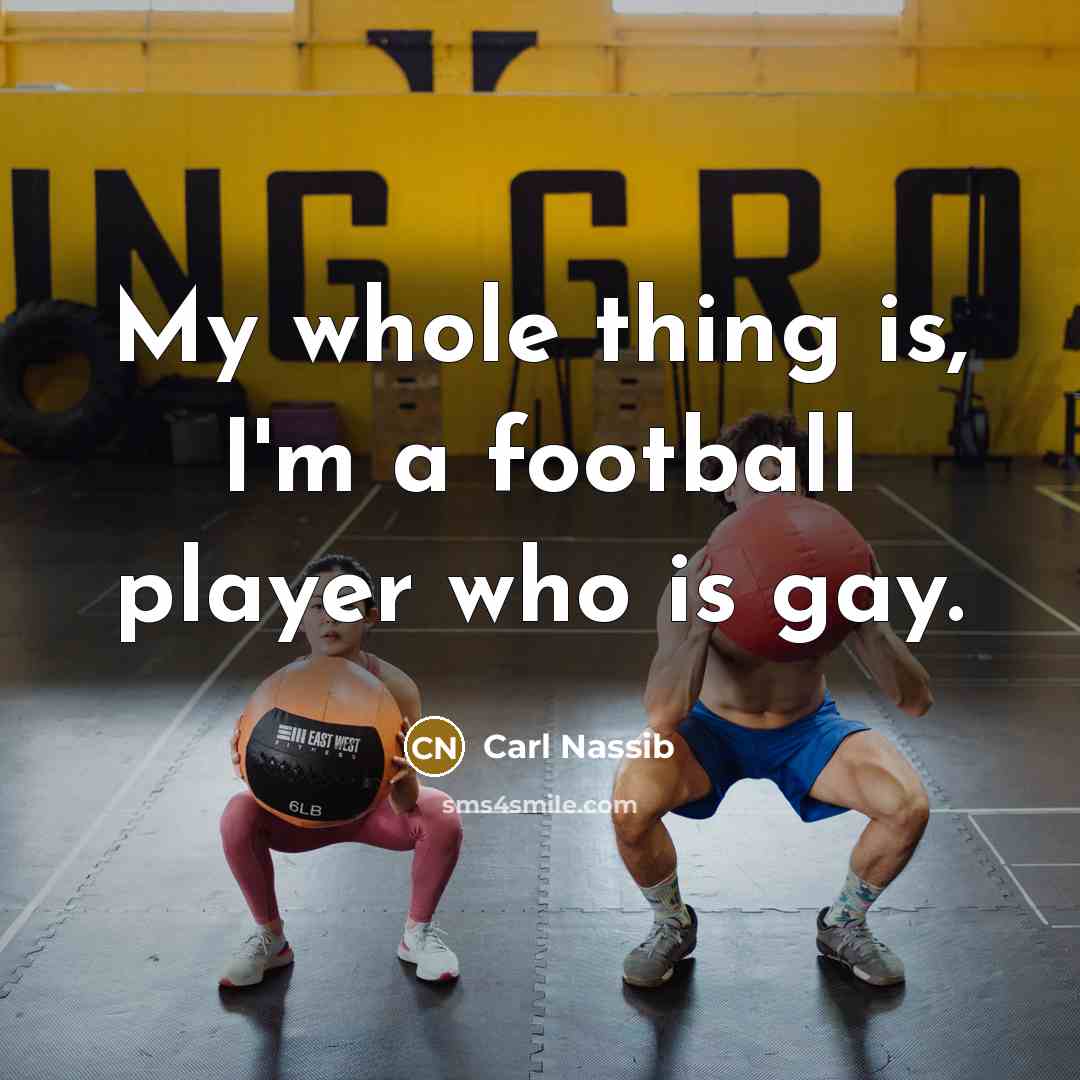 “My whole thing is, I'm a football player who is…” quote by Carl Nassib