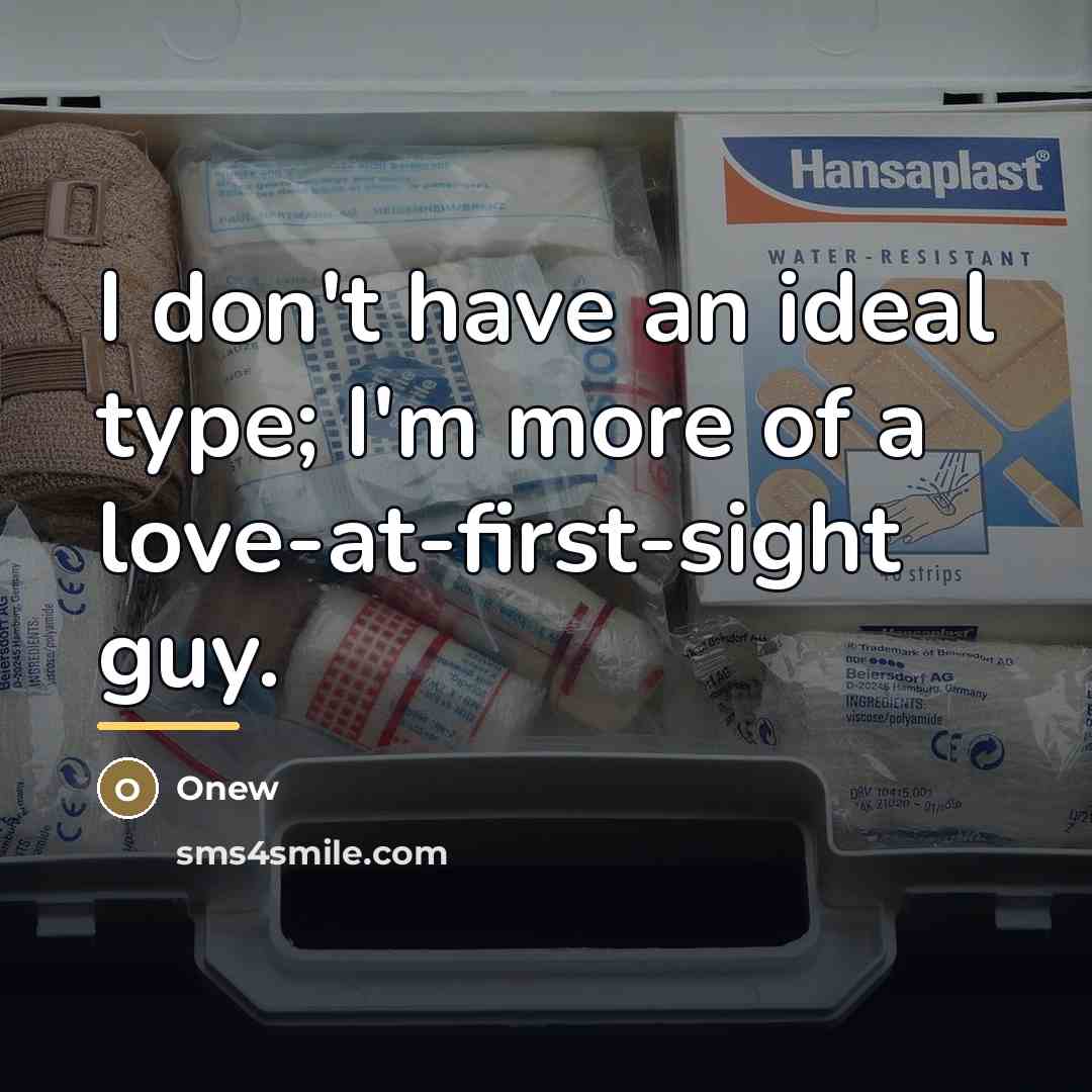 “I don't have an ideal type; I'm more of a…” quote by Onew