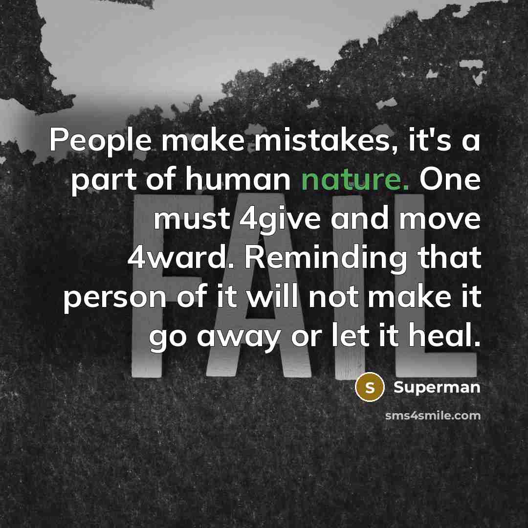 “People make mistakes, it's a part of human nature. One…” quote by Superman