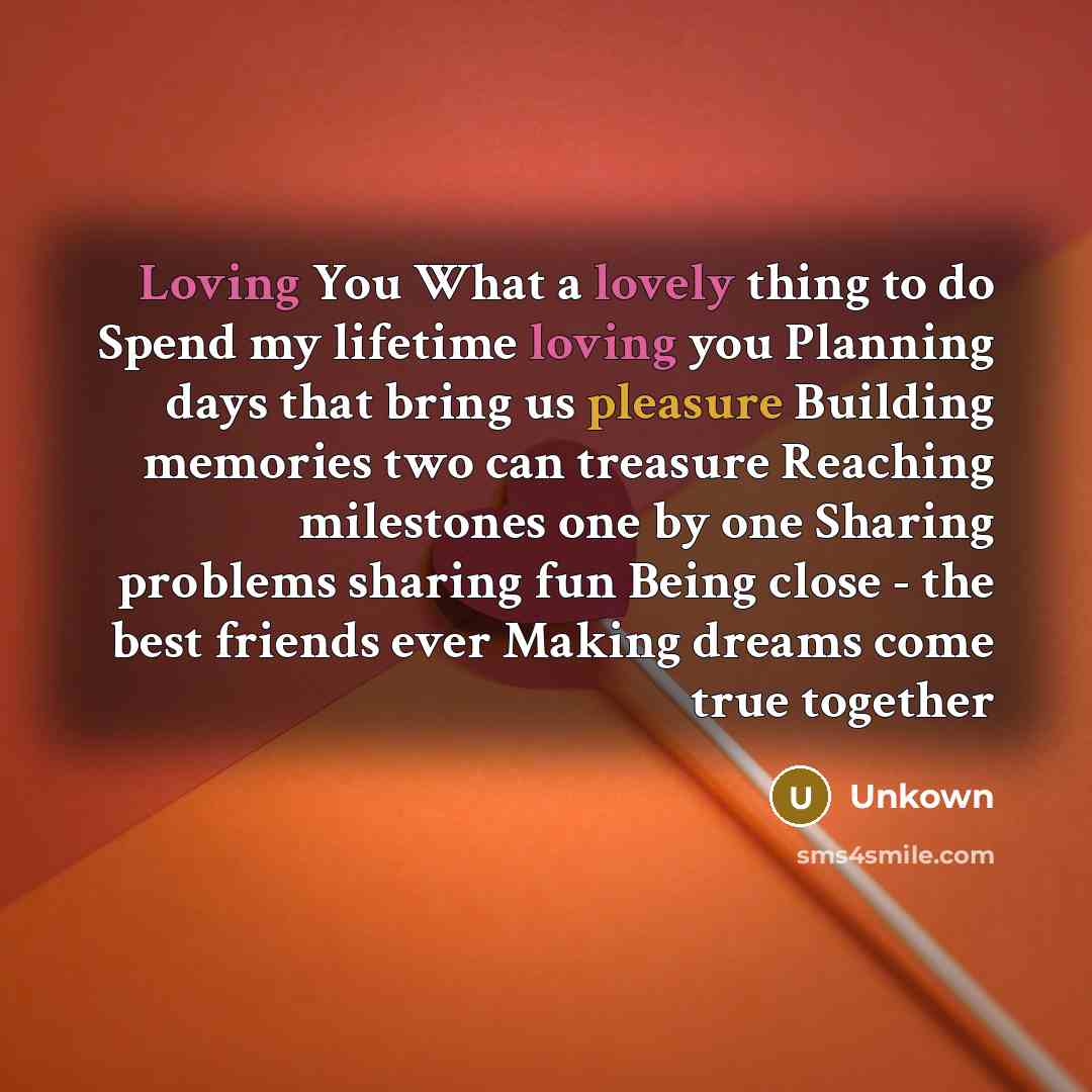 “Loving You What a lovely thing to do Spend my…” quote by Unkown