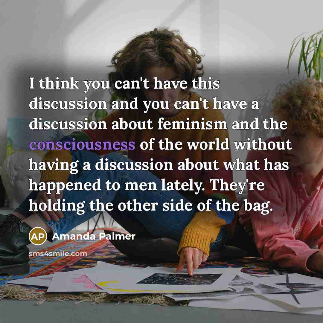 “I think you can't have this discussion and you can't…” quote by Amanda Palmer