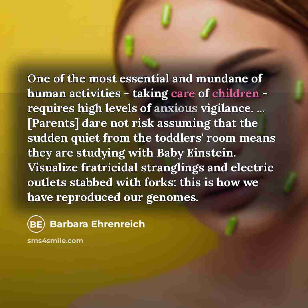 “One of the most essential and mundane of human activities…” quote by Barbara Ehrenreich