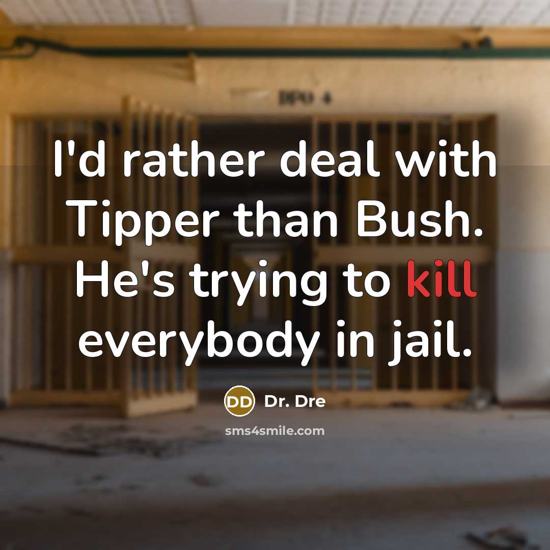 “I'd rather deal with Tipper than Bush. He's trying to…” quote by Dr. Dre