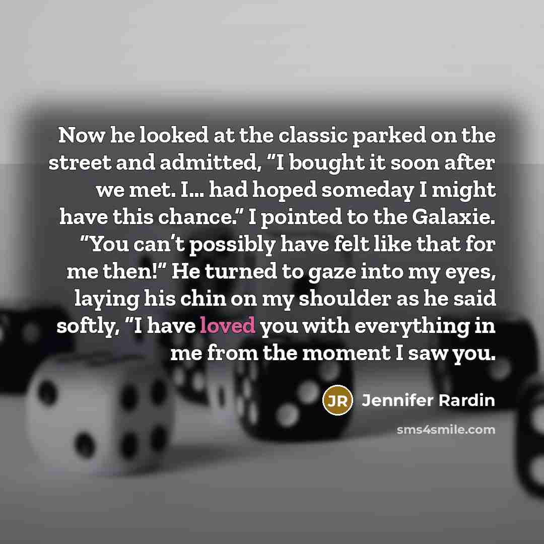 “Now he looked at the classic parked on the street…” quote by Jennifer Rardin