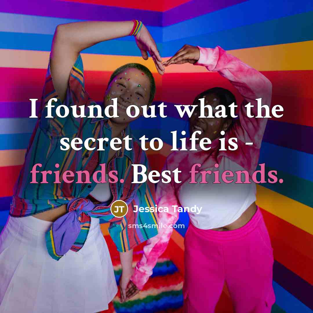 “I found out what the secret to life is -…” quote by Jessica Tandy