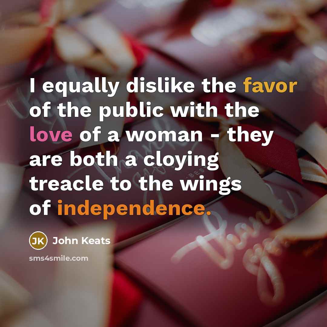 “I equally dislike the favor of the public with the…” quote by John Keats