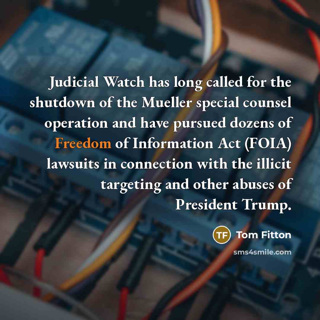 “Judicial Watch has long called for the shutdown of the…” quote by Tom Fitton