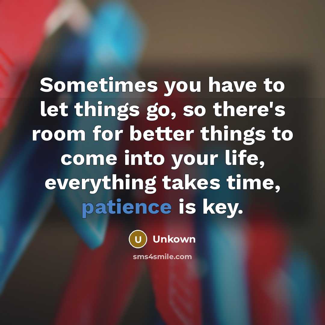 “Sometimes you have to let things go, so there's room…” quote by Unkown