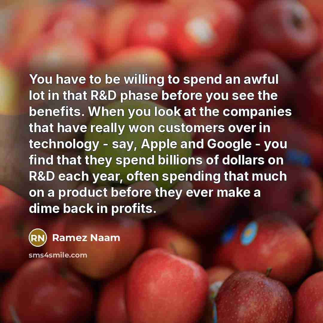 “You have to be willing to spend an awful lot…” quote by Ramez Naam
