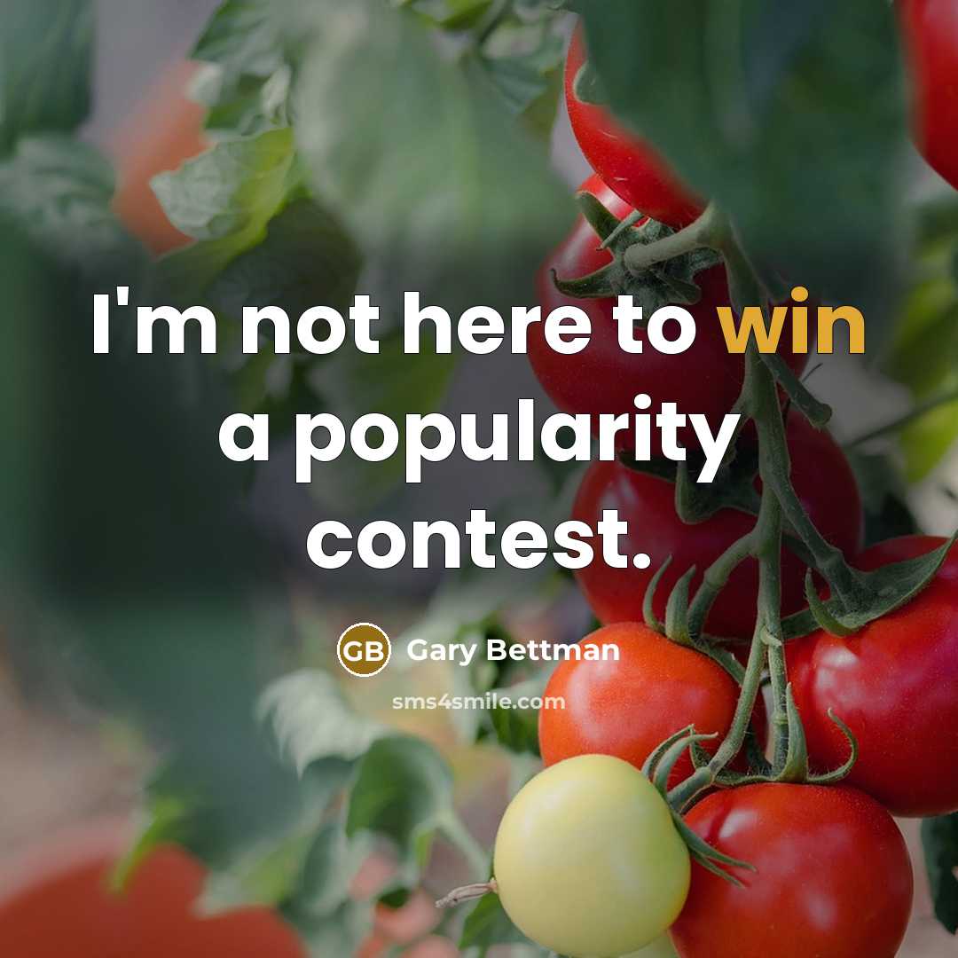 “I'm not here to win a popularity contest.…” quote by Gary Bettman