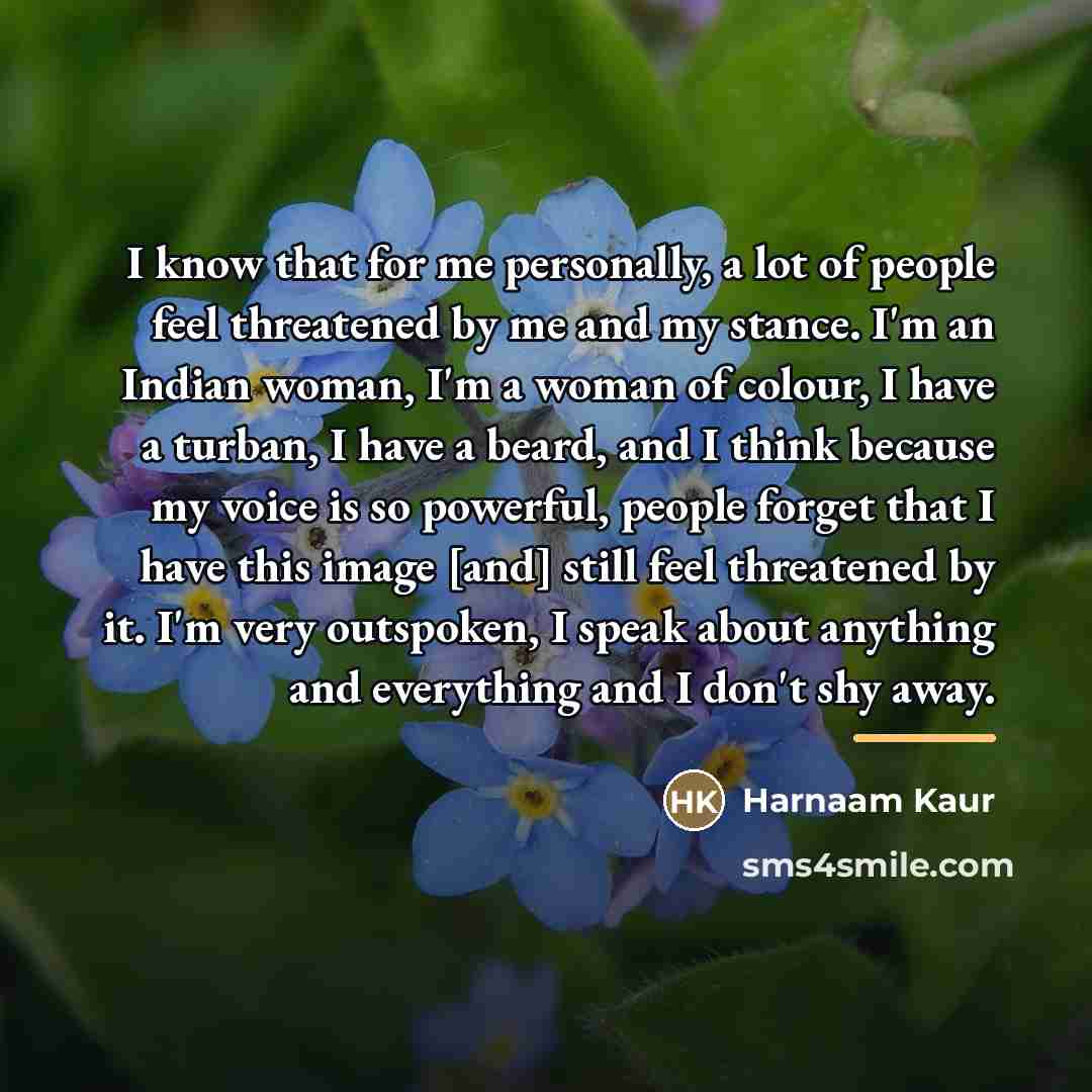 “I know that for me personally, a lot of people…” quote by Harnaam Kaur