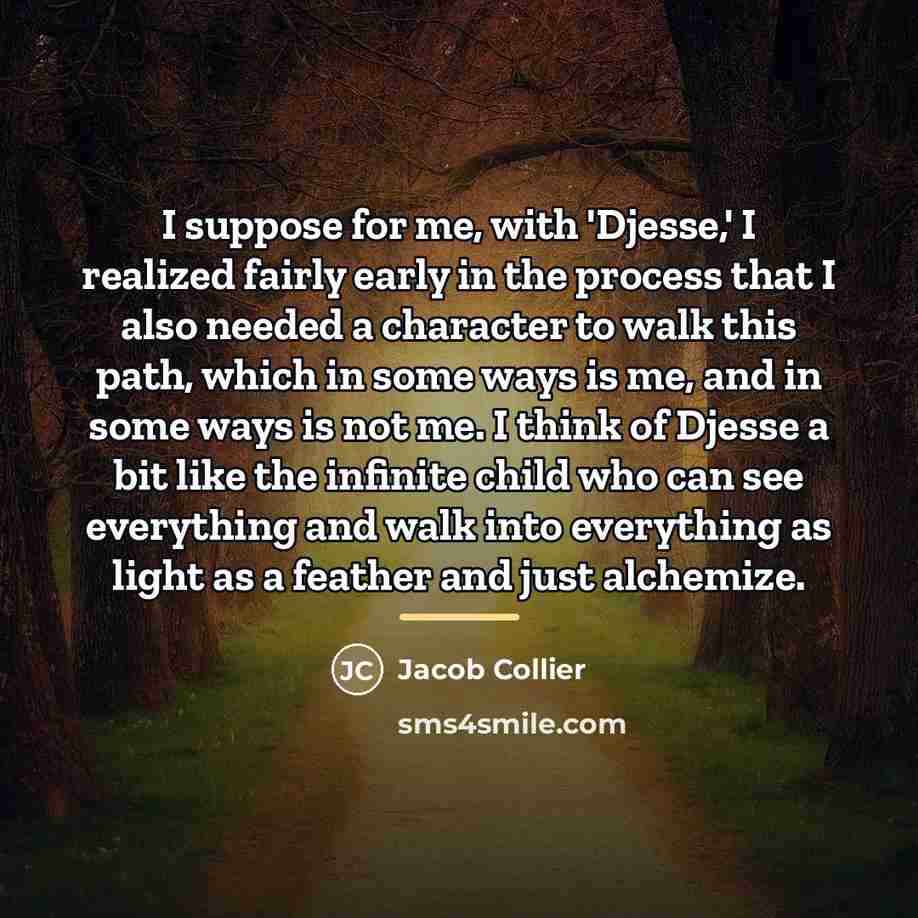 “I suppose for me, with 'Djesse,' I realized fairly early…” quote by Jacob Collier