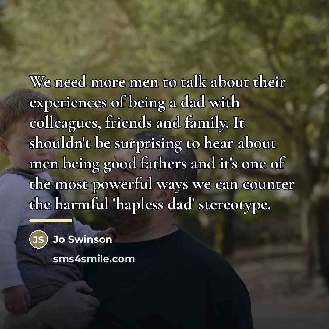 “We need more men to talk about their experiences of…” quote by Jo Swinson