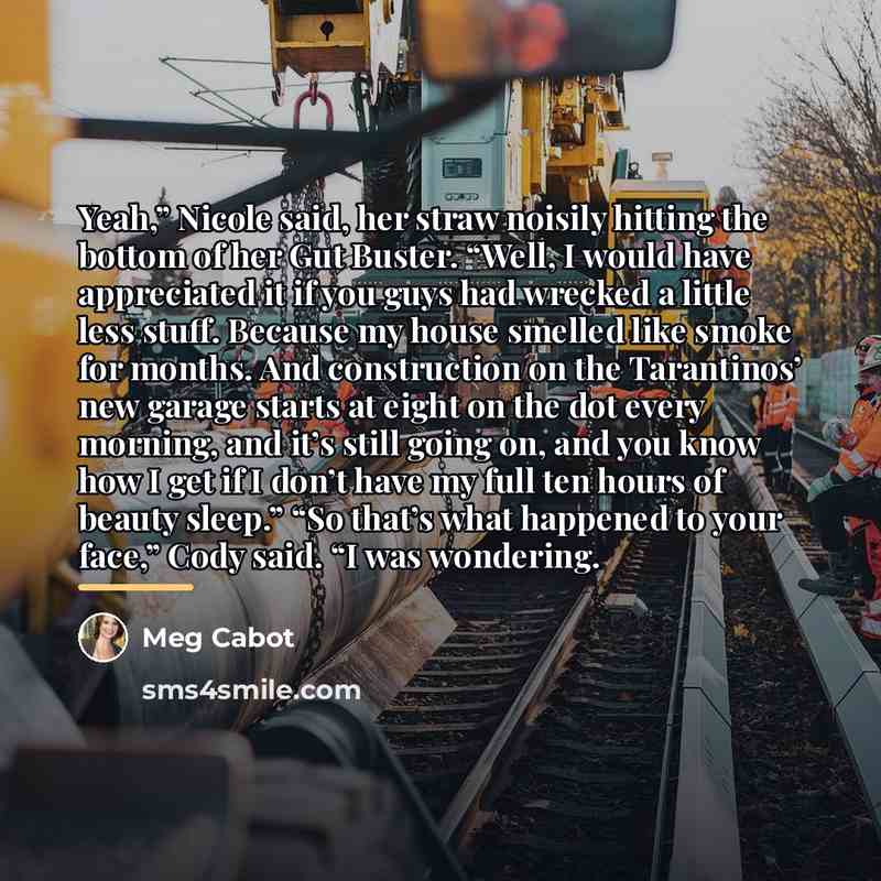 “Yeah,” Nicole said, her straw noisily hitting the bottom of…” quote by Meg Cabot