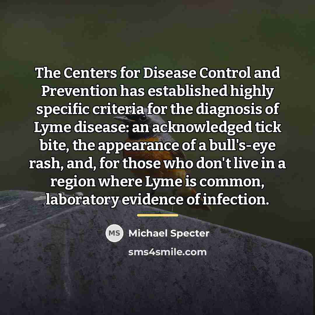 “The Centers for Disease Control and Prevention has established highly…” quote by Michael Specter