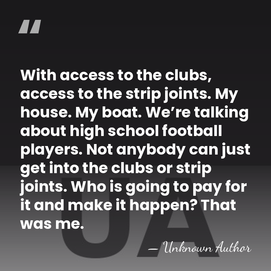 With access to the clubs, access to the strip joints. My house.&hellip; - Nevin Shapiro
