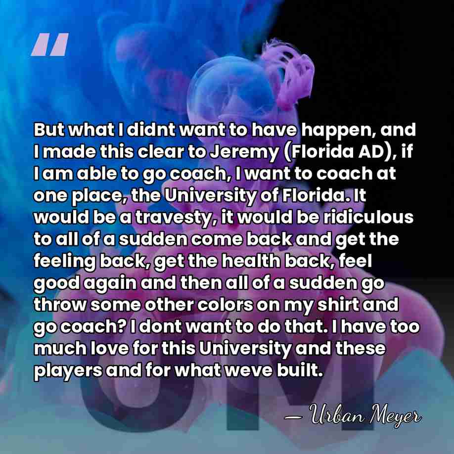But what I didnt want to have happen, and I made this&hellip; - Urban Meyer