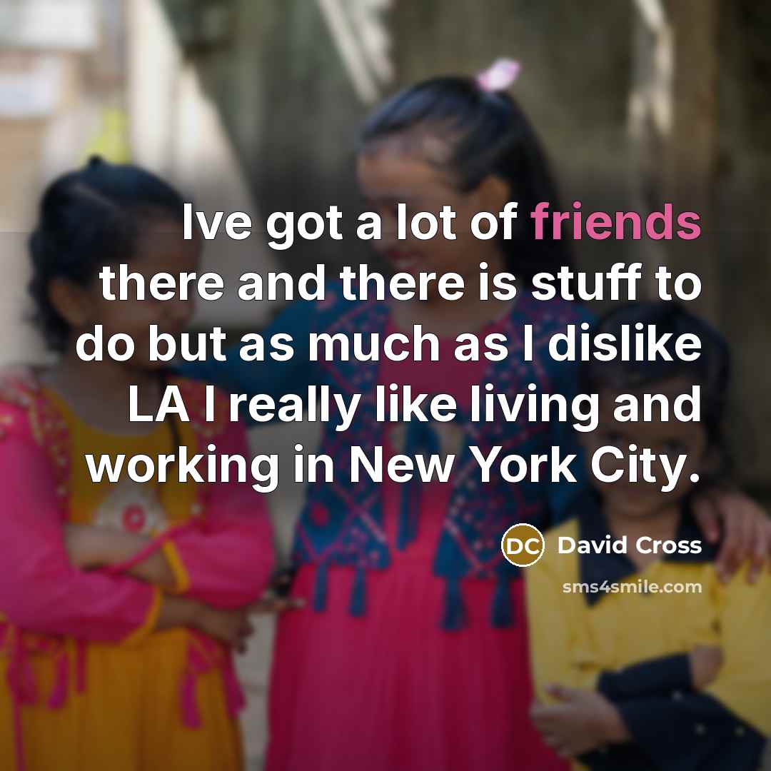 “Ive got a lot of friends there and there is…” quote by David Cross