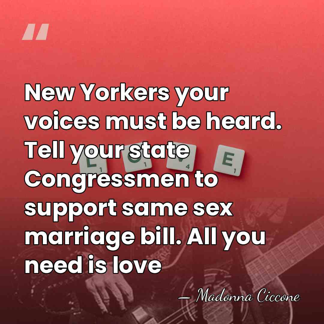 New Yorkers your voices must be heard. Tell your state Congressmen to&hellip; - Madonna Ciccone