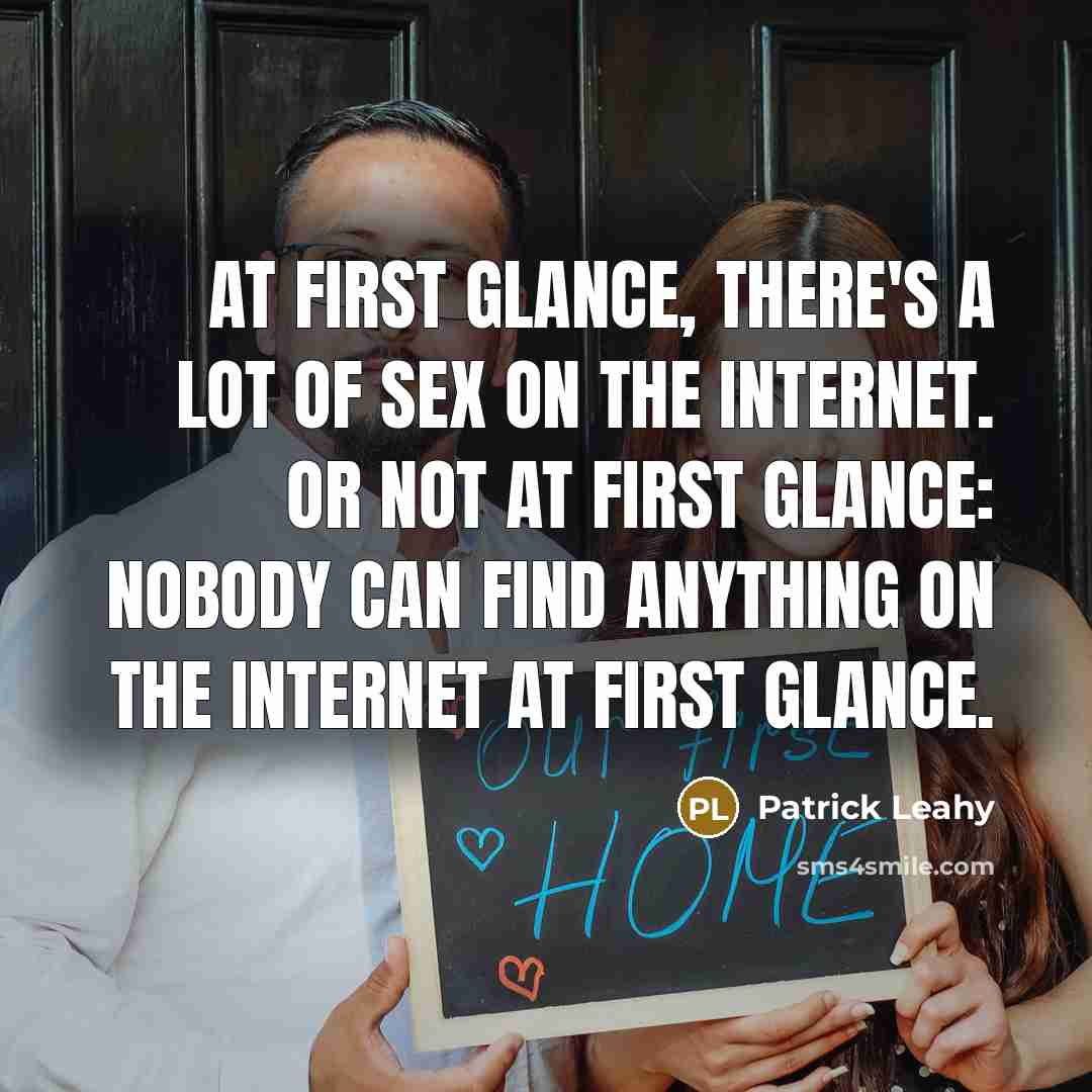 “At first glance, there's a lot of sex on the…” quote by Patrick Leahy