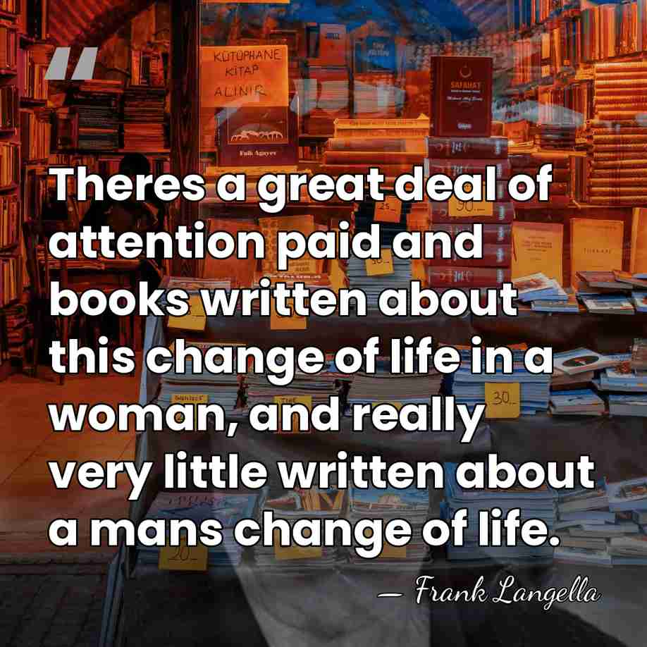 Theres a great deal of attention paid and books written about this&hellip; - Frank Langella