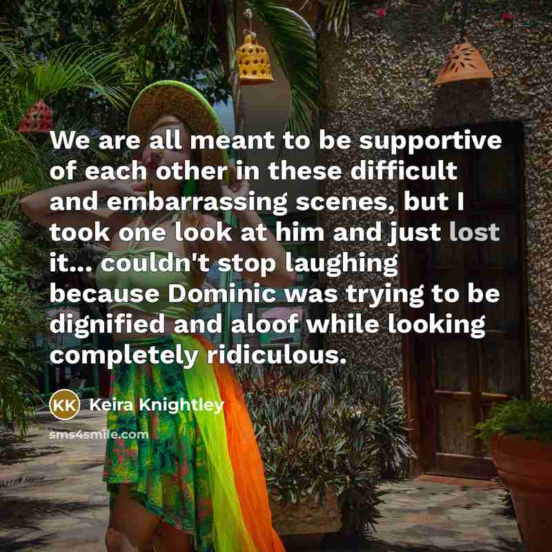 “We are all meant to be supportive of each other…” quote by Keira Knightley