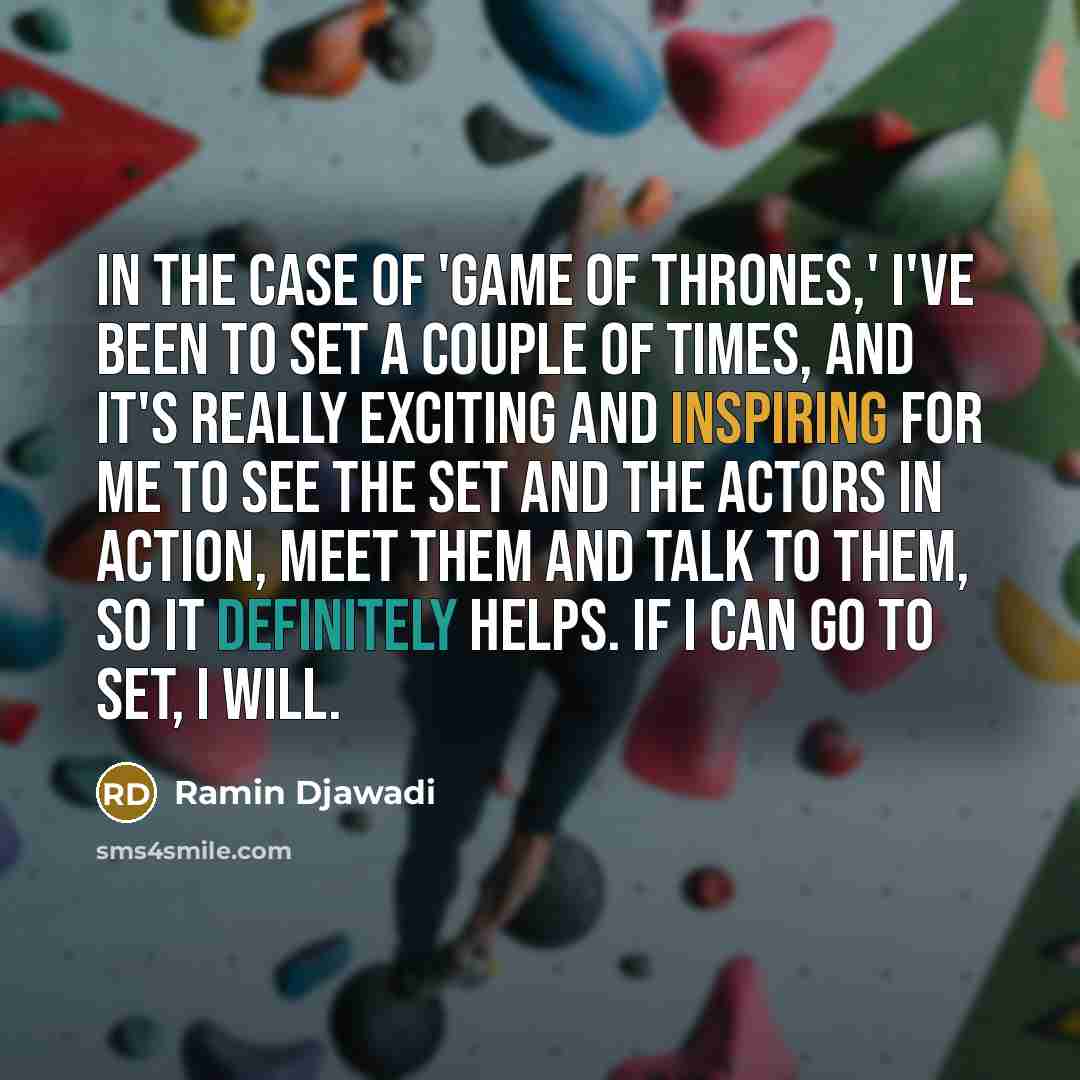 “In the case of 'Game Of Thrones,' I've been to…” quote by Ramin Djawadi