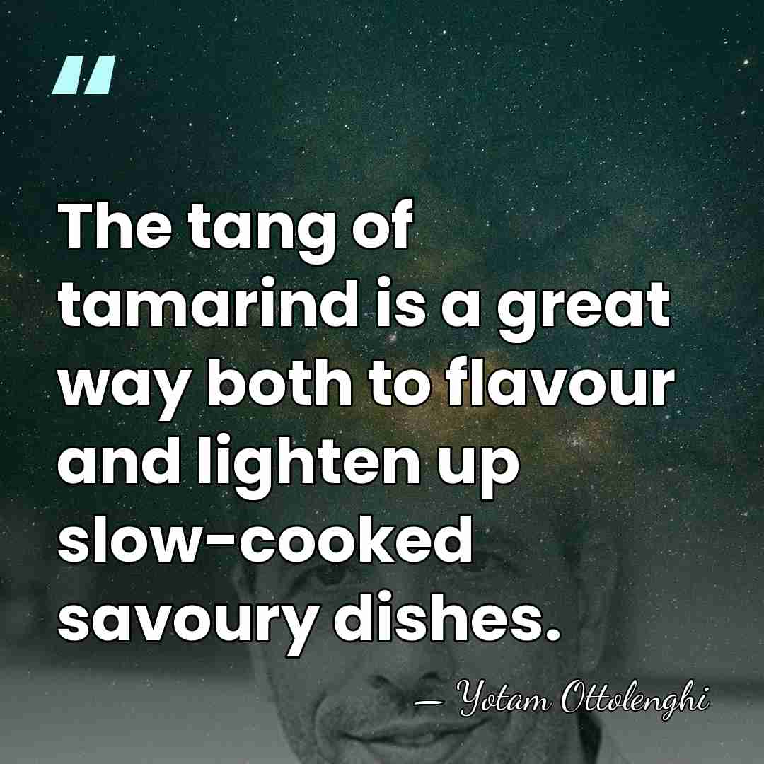 The tang of tamarind is a great way both to flavour and&hellip; - Yotam Ottolenghi