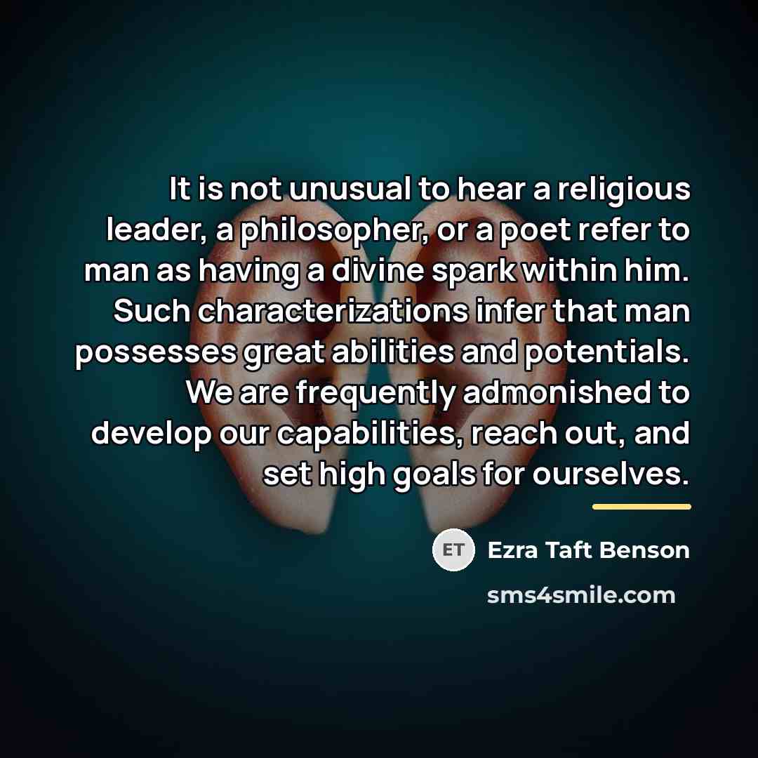 “It is not unusual to hear a religious leader, a…” quote by Ezra Taft Benson