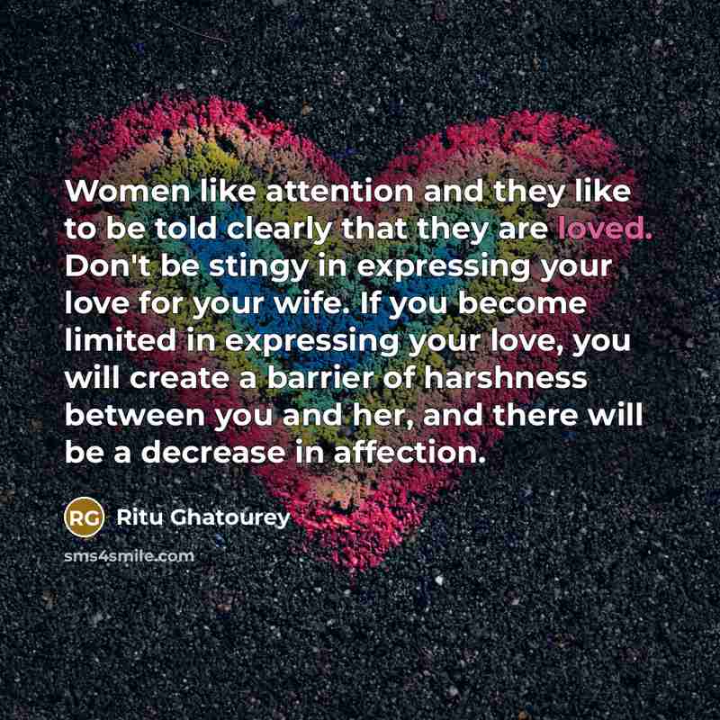 “Women like attention and they like to be told clearly…” quote by Ritu Ghatourey