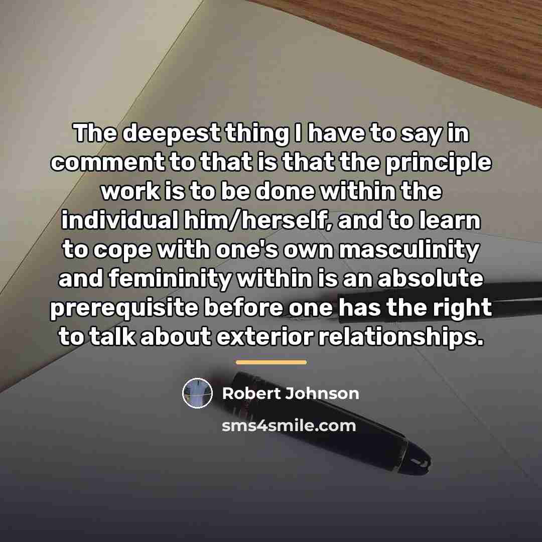 “The deepest thing I have to say in comment to…” quote by Robert Johnson