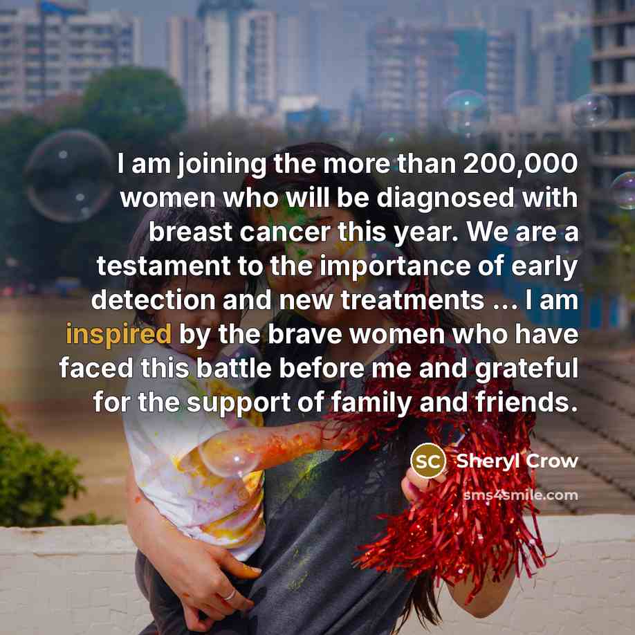 “I am joining the more than 200,000 women who will…” quote by Sheryl Crow