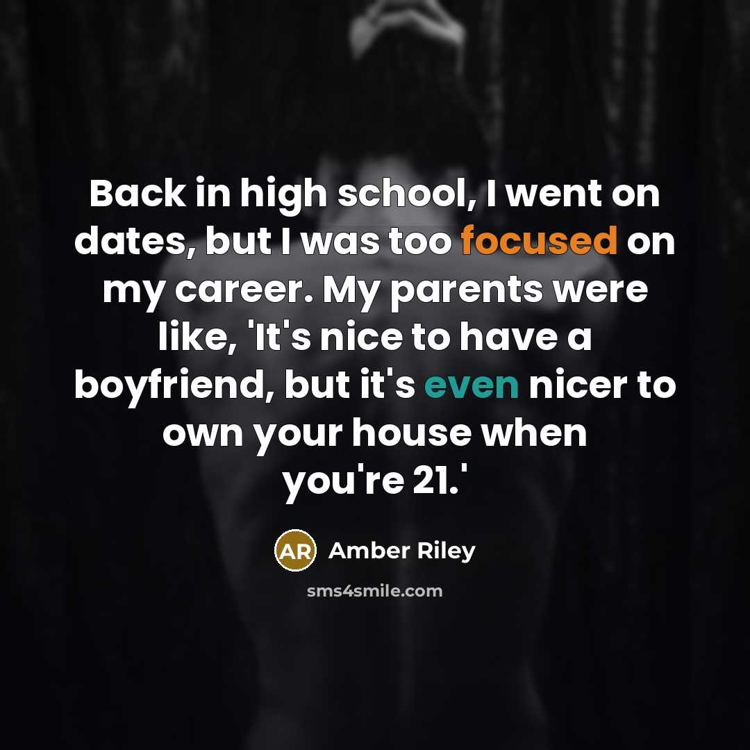 “Back in high school, I went on dates, but I…” quote by Amber Riley