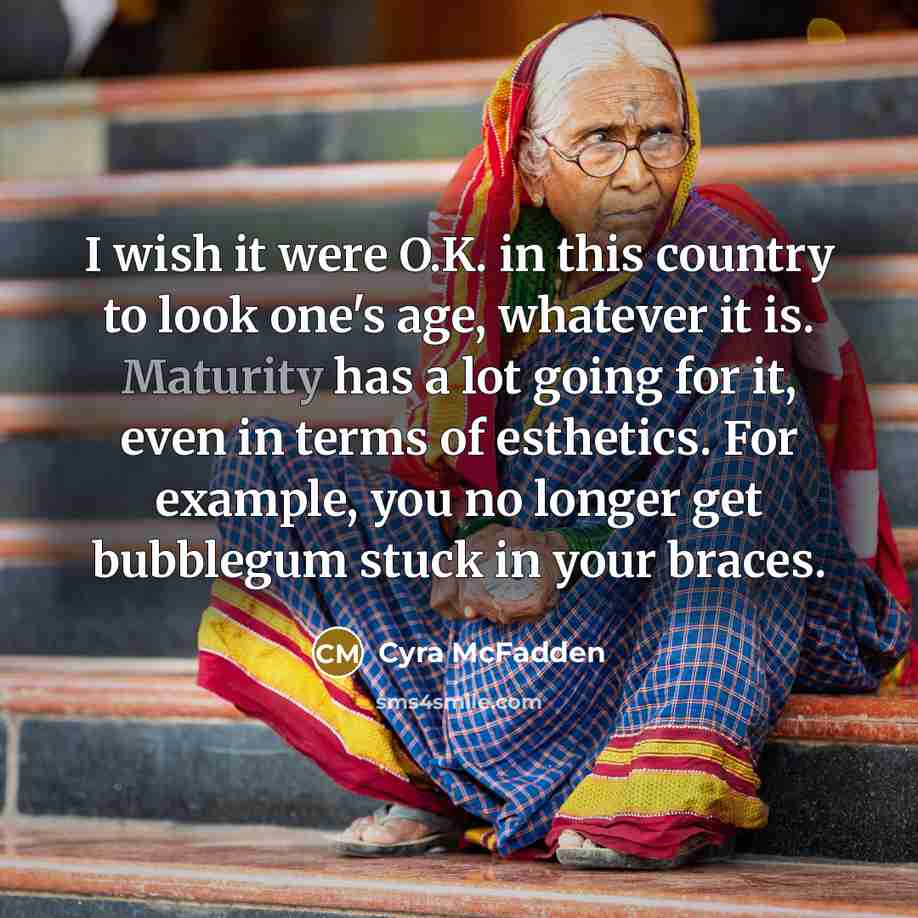 “I wish it were O.K. in this country to look…” quote by Cyra McFadden