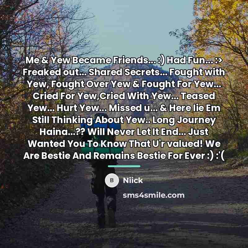 “Me & Yew Became Friends... :) Had Fun... :> Freaked…” quote by Niick